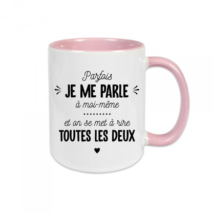 Mug céramique Je me parle à moi-même Encre et Créations