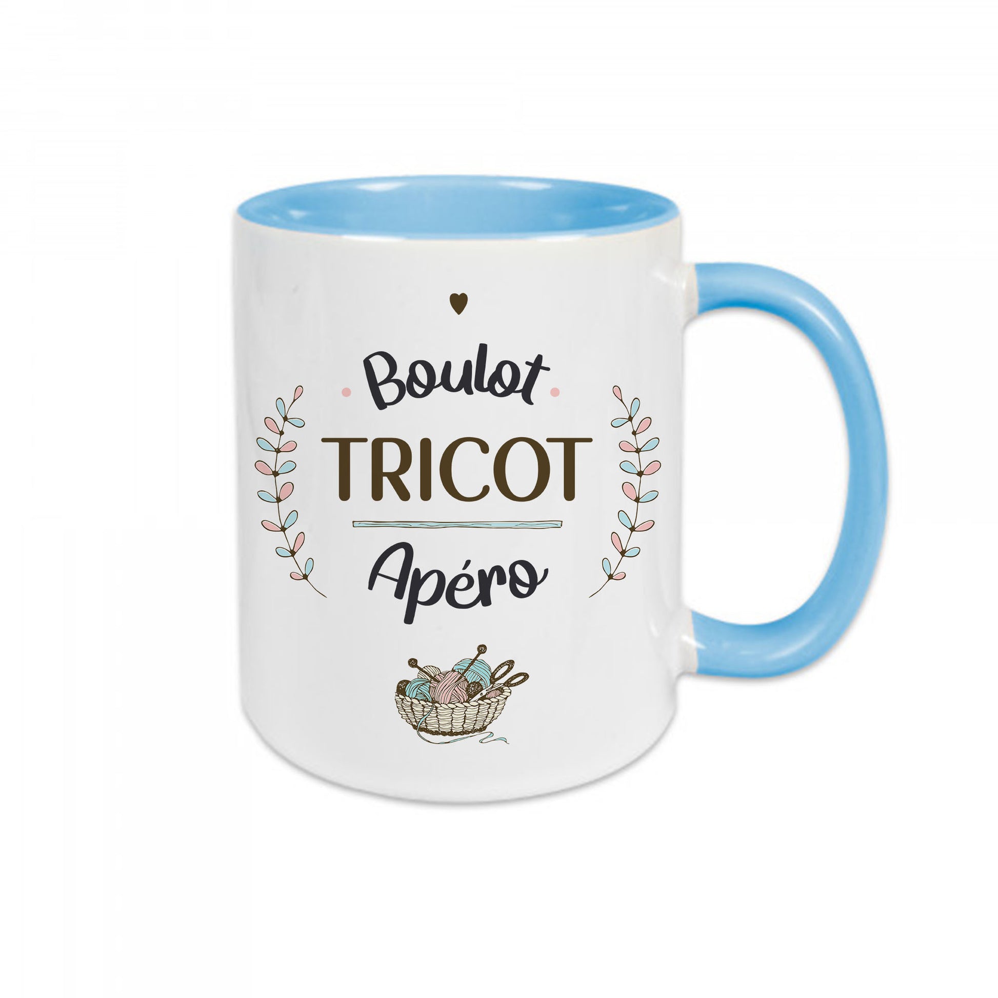 Mug céramique Boulot tricot apéro