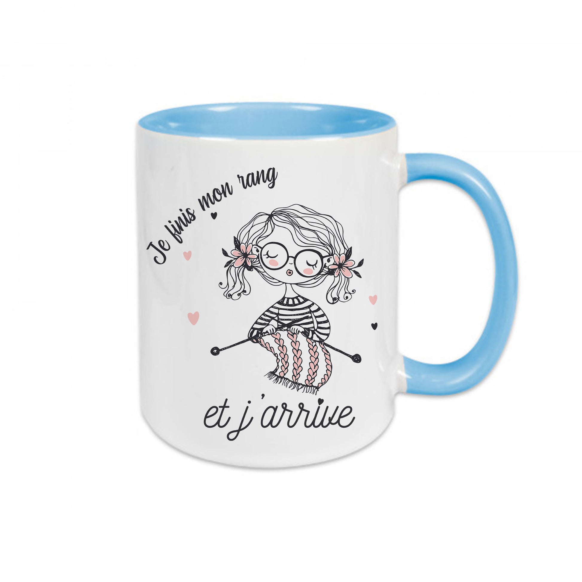 Mug céramique Je finis mon rang et j'arrive