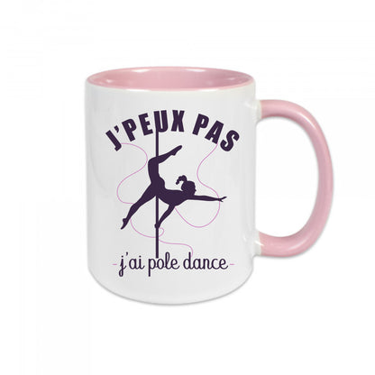 Mug céramique J'peux pas j'ai pole dance