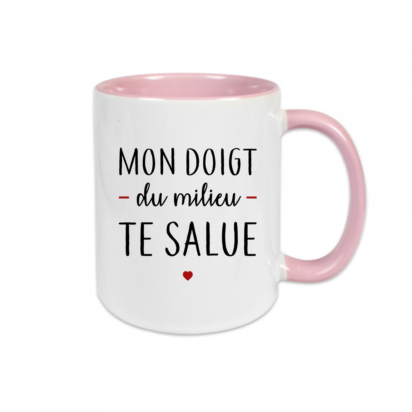 Mug céramique Mon doigt du milieu te salue