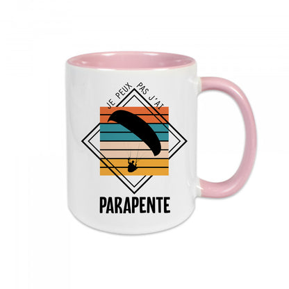 Mug céramique J'peux pas j'ai parapente