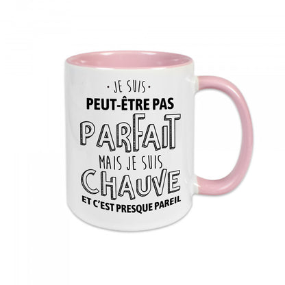 Mug céramique Pas parfait mais chauve