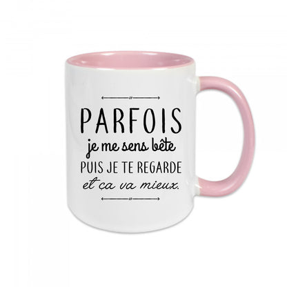 Mug céramique Parfois je me sens bête
