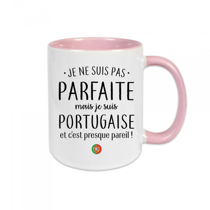 Mug céramique Je ne suis pas parfaite mais je suis portugaise