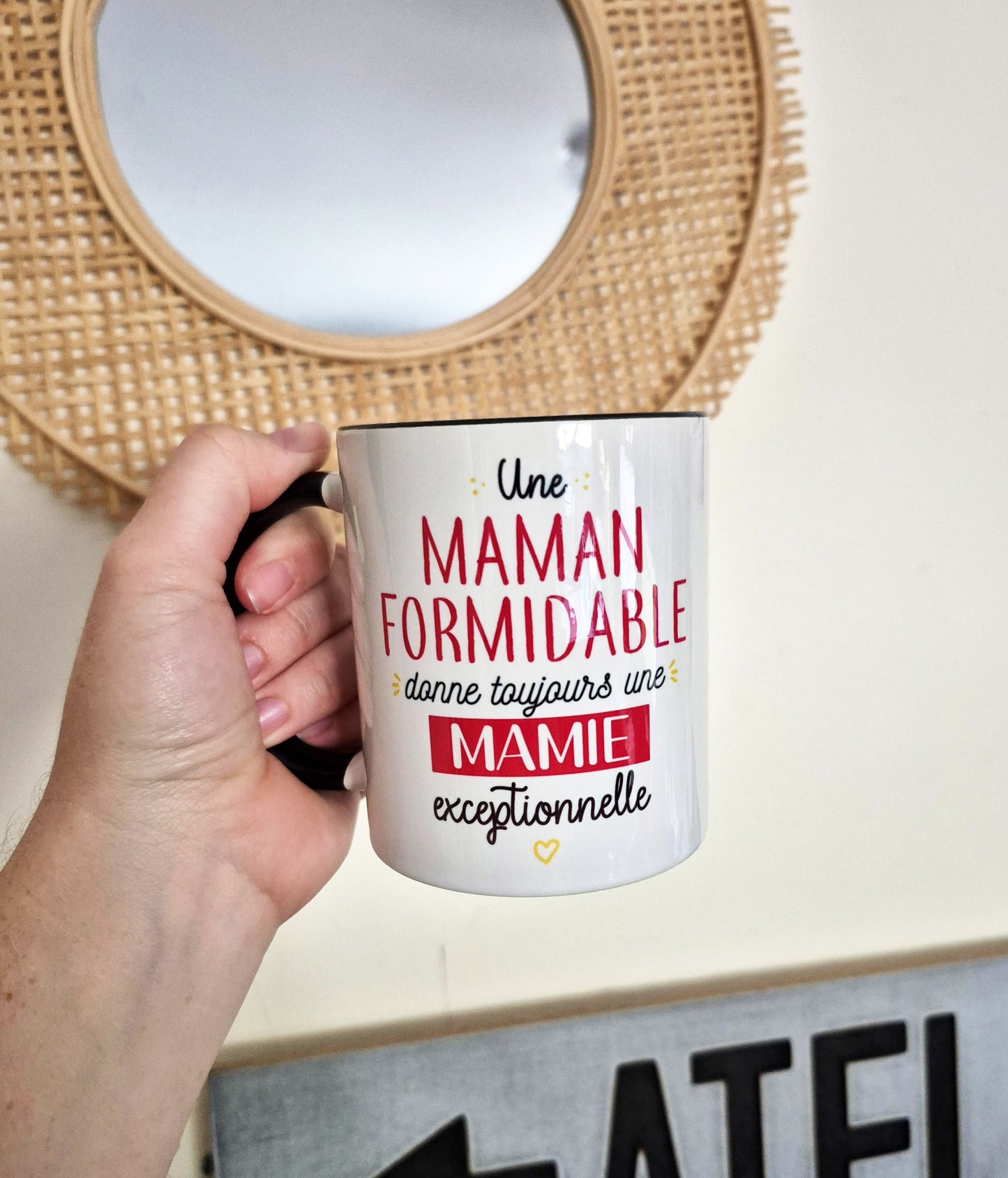 Mug céramique Une maman formidable donne toujours une mamie exceptionnelle