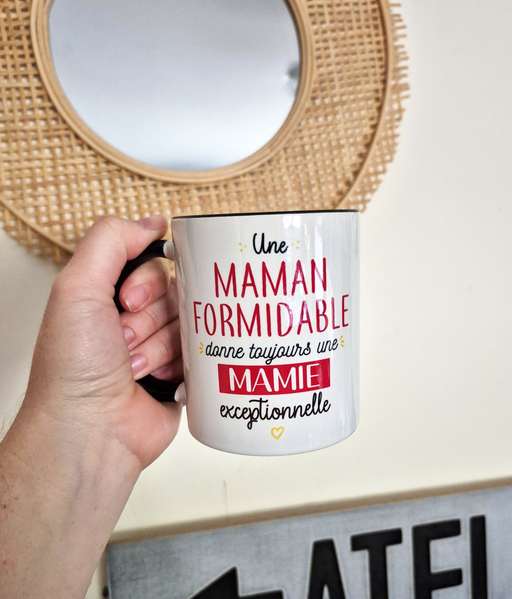 Mug céramique Une maman formidable donne toujours une mamie exceptionnelle