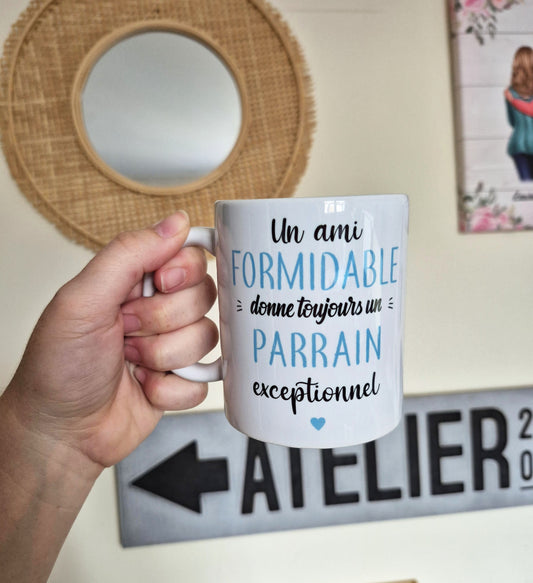 Mug céramique Un ami formidable donne toujours un parrain exceptionnel