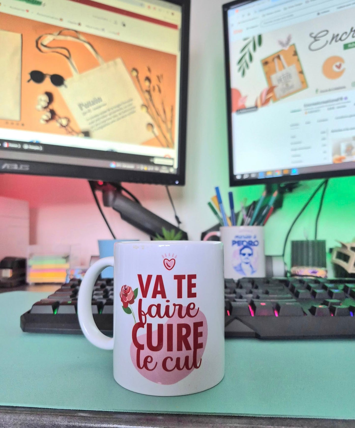 Mug céramique Va te faire cuire le cul