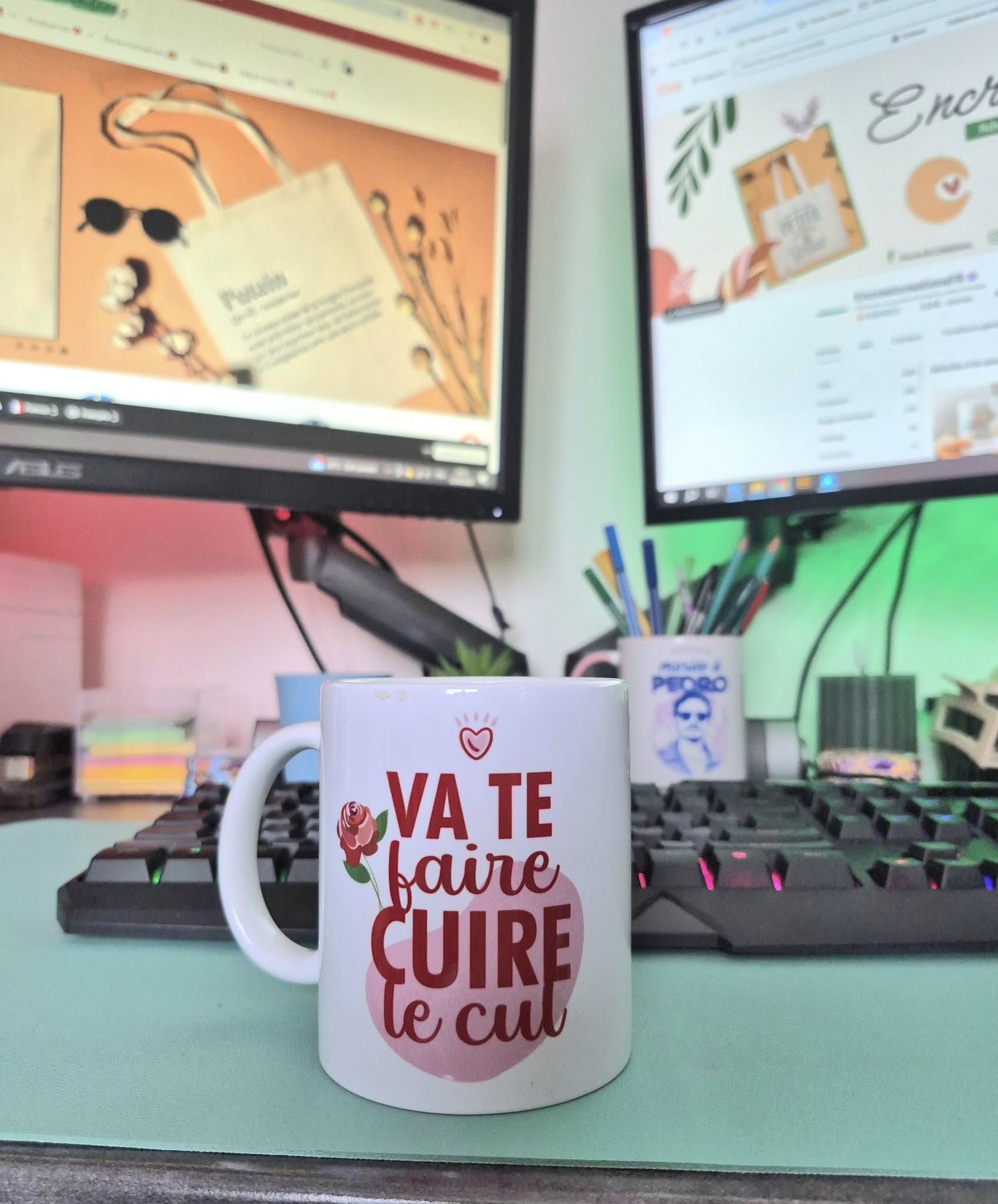 Mug céramique Va te faire cuire le cul