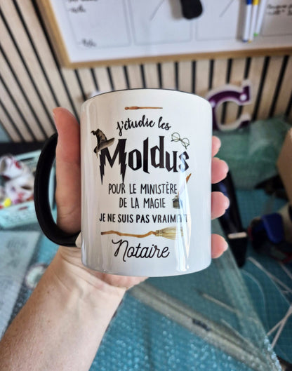 Mug céramique J'étudie les moldus personnalisable