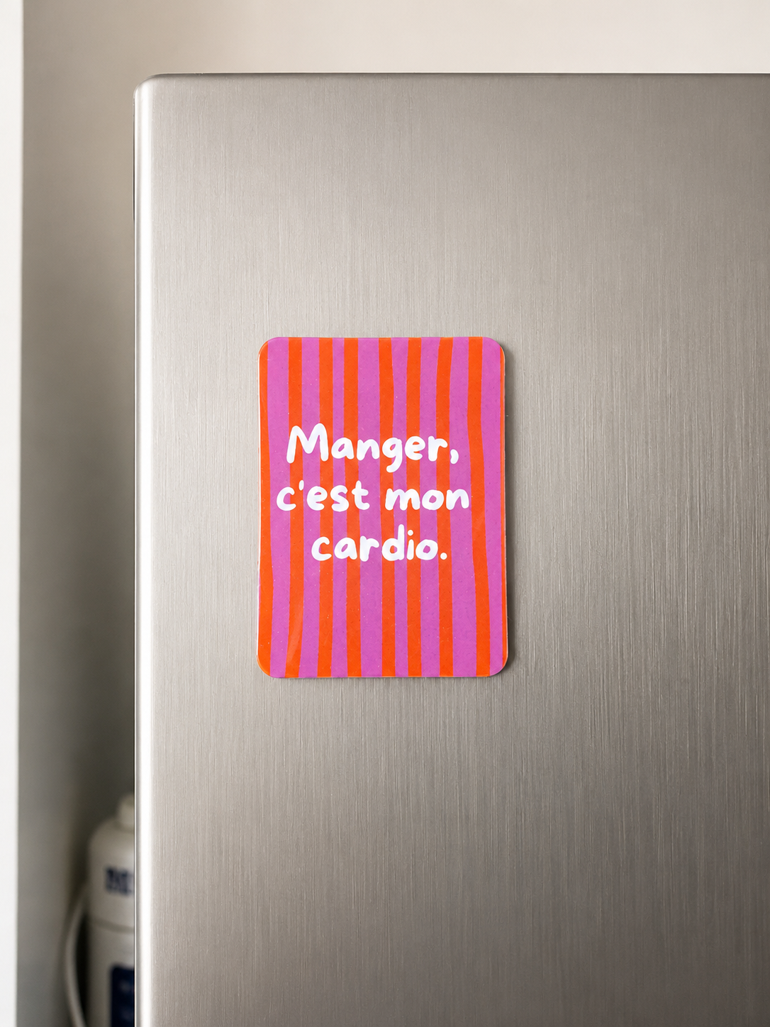 Aimant Manger, c'est mon cardio Encre et Créations