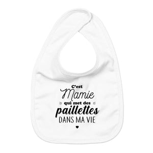 Bavoir Mamie met des paillettes