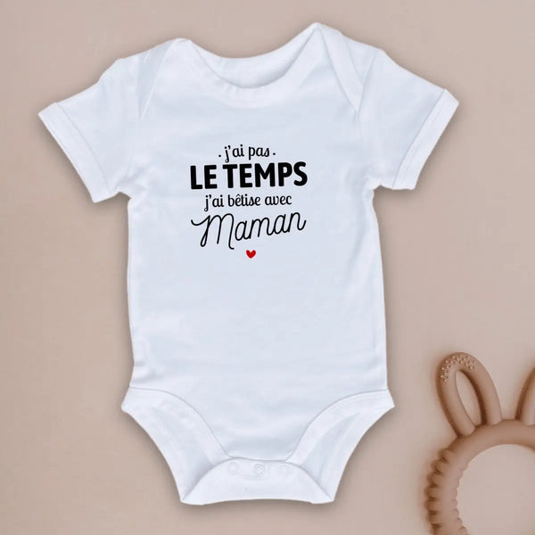 Body bébé J'ai bêtise avec maman