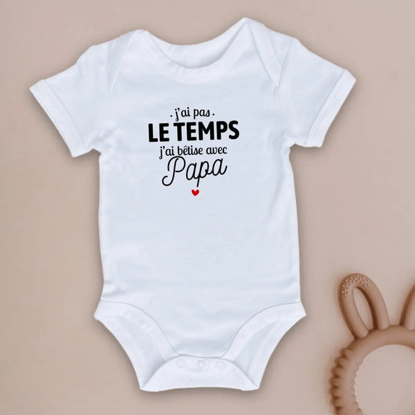 Body bébé J'ai bêtise avec papa