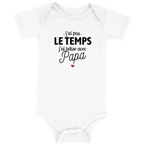 Body bébé J'ai bêtise avec papa