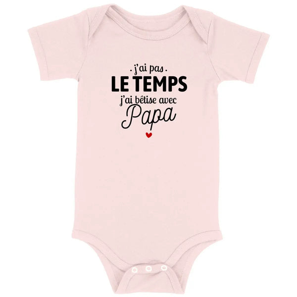 Body bébé J'ai bêtise avec papa