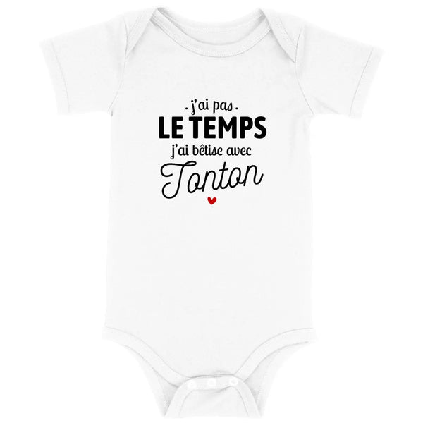 Body bébé J'ai bêtise avec tonton