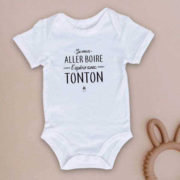 Body bébé L'apéro avec tonton