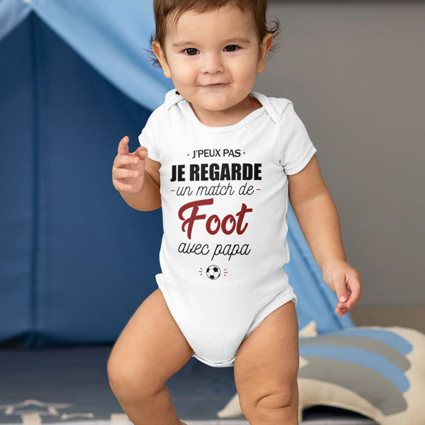 Body bébé Le foot avec papa