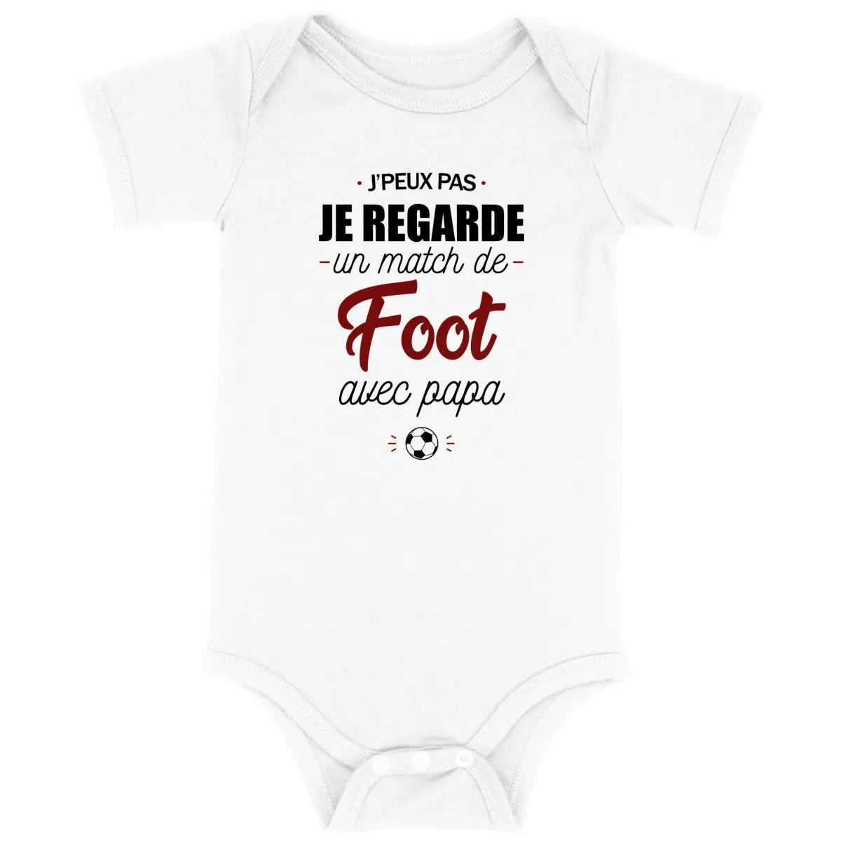 Body bébé Le foot avec papa