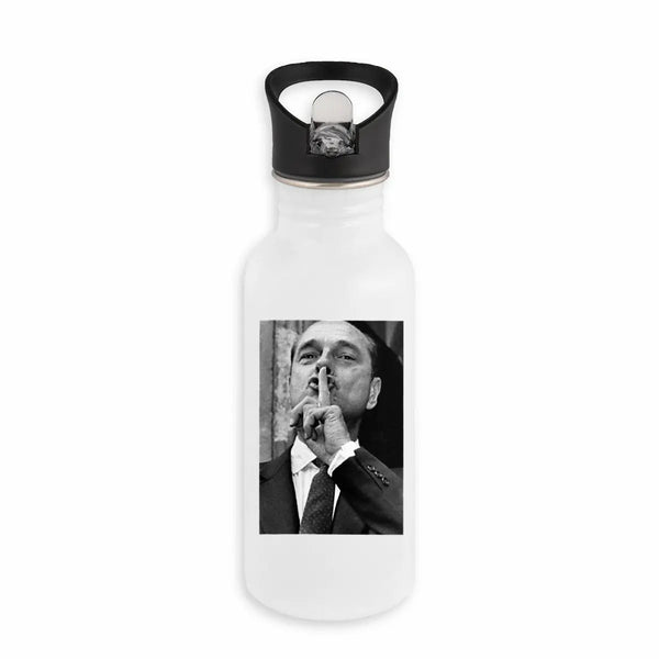 Bouteille en inox avec paille Chirac