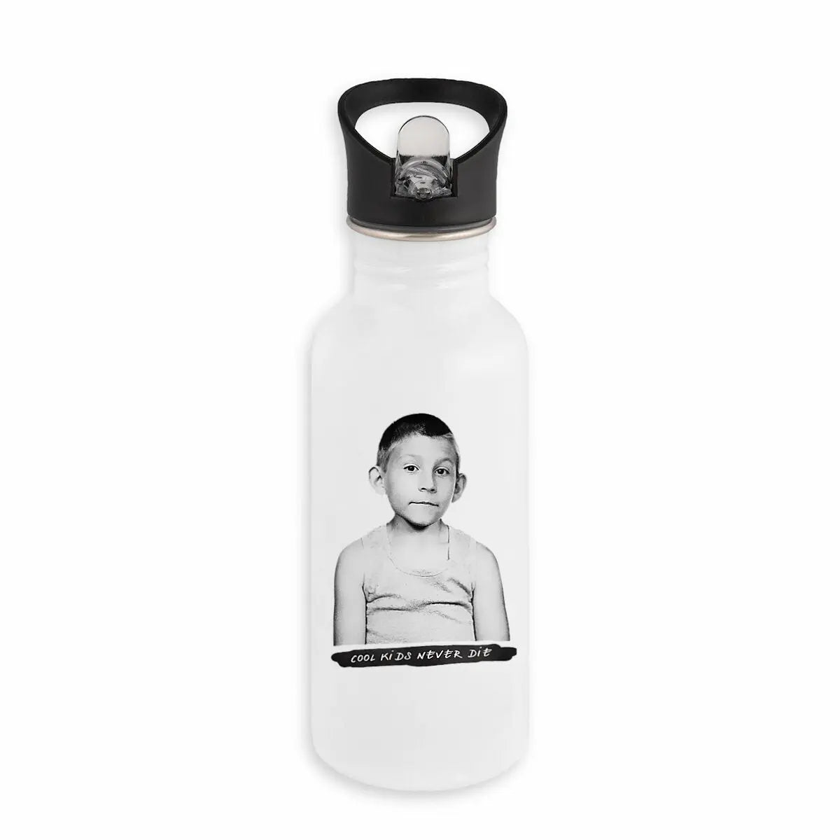 Bouteille en inox avec paille Cool kids never die