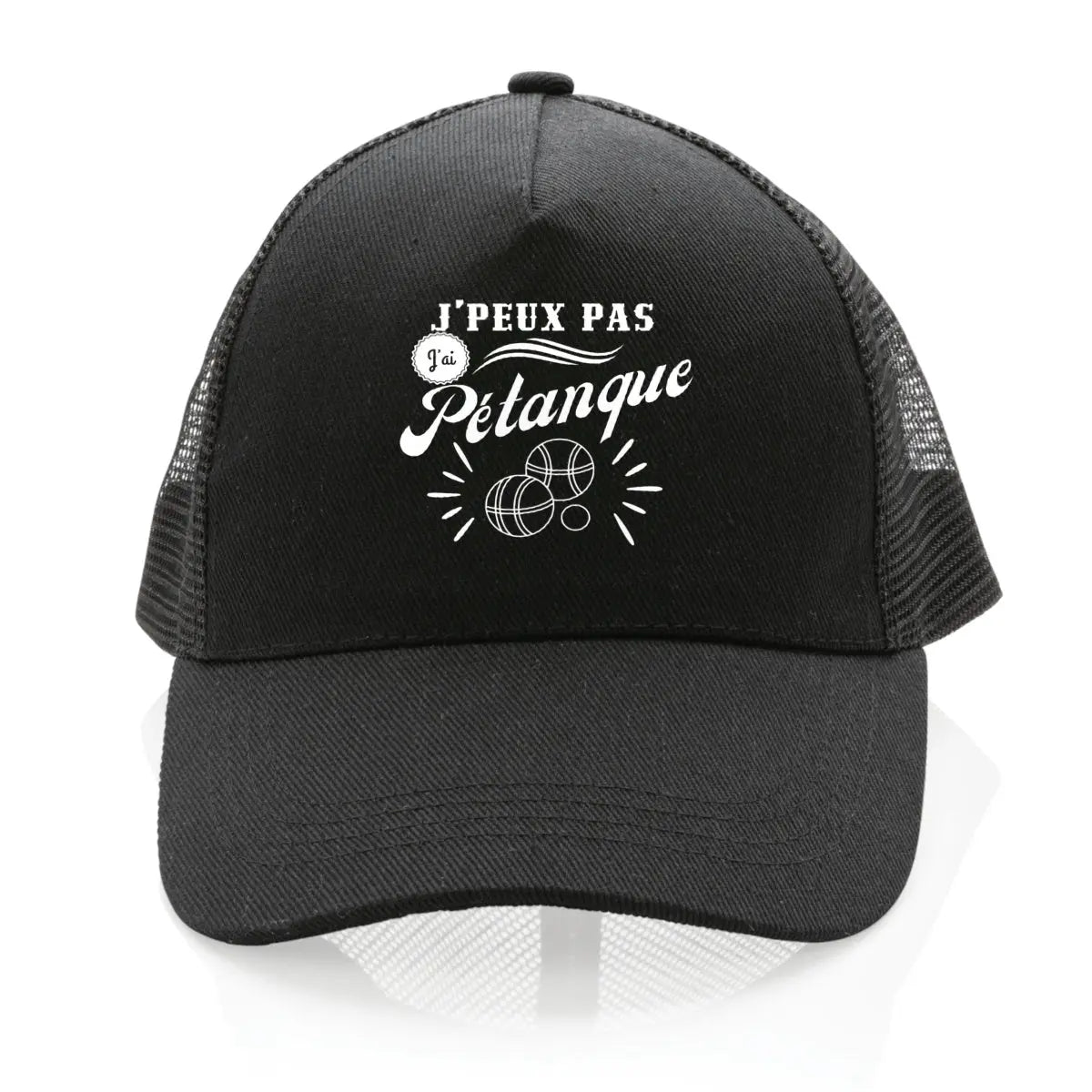 Casquette Trucker 100% recyclée J'peux pas j'ai pétanque