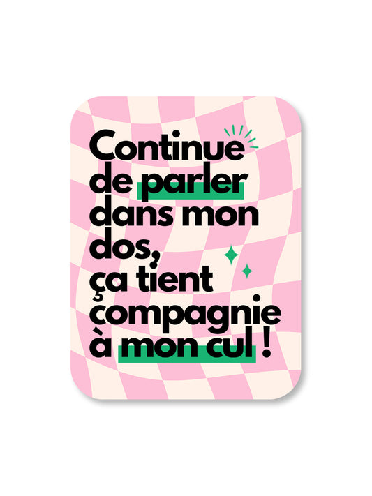 Aimant Continue de parler Encre et Créations