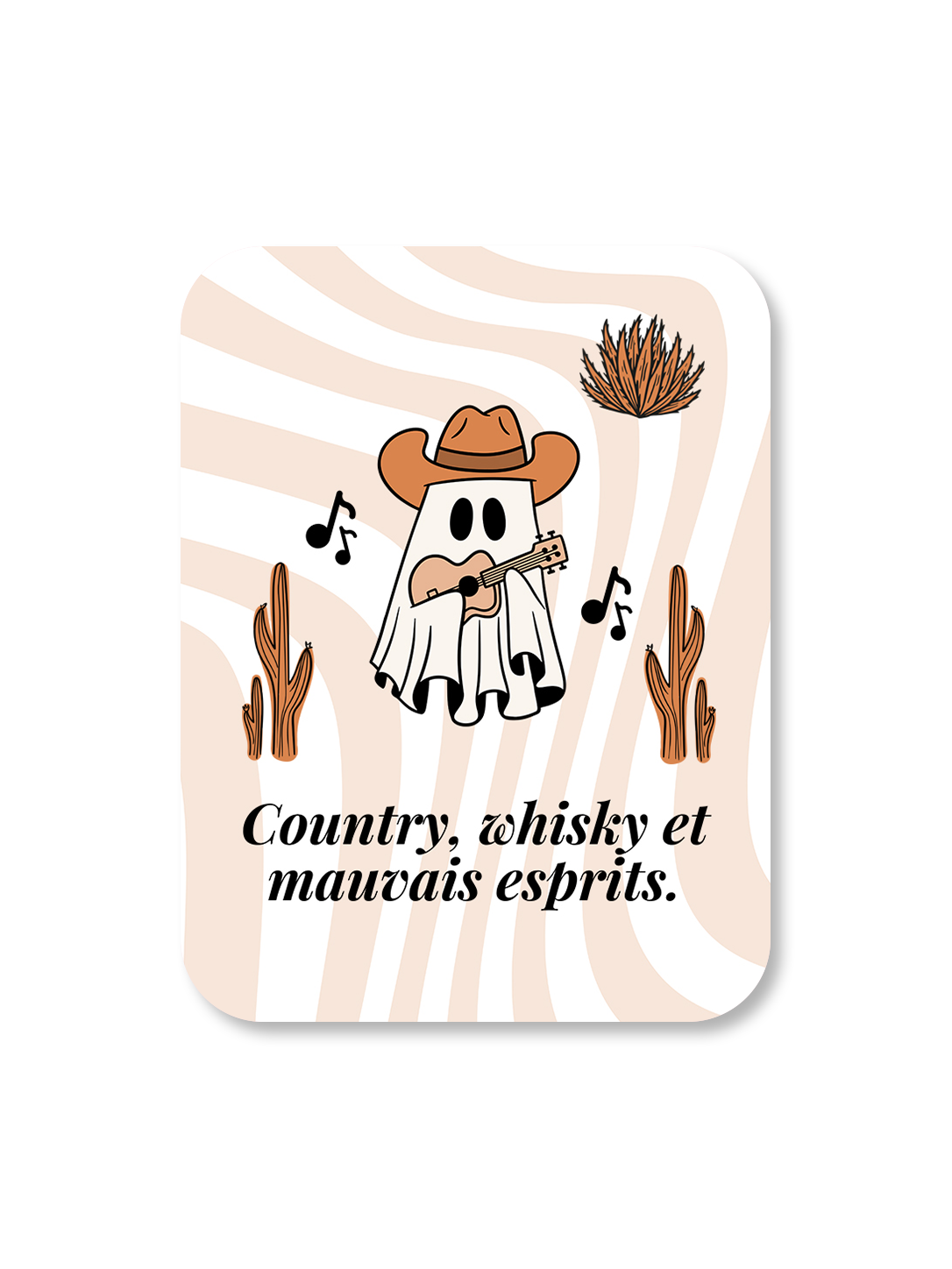 Aimant Country, whisky et mauvais esprits Encre et Créations