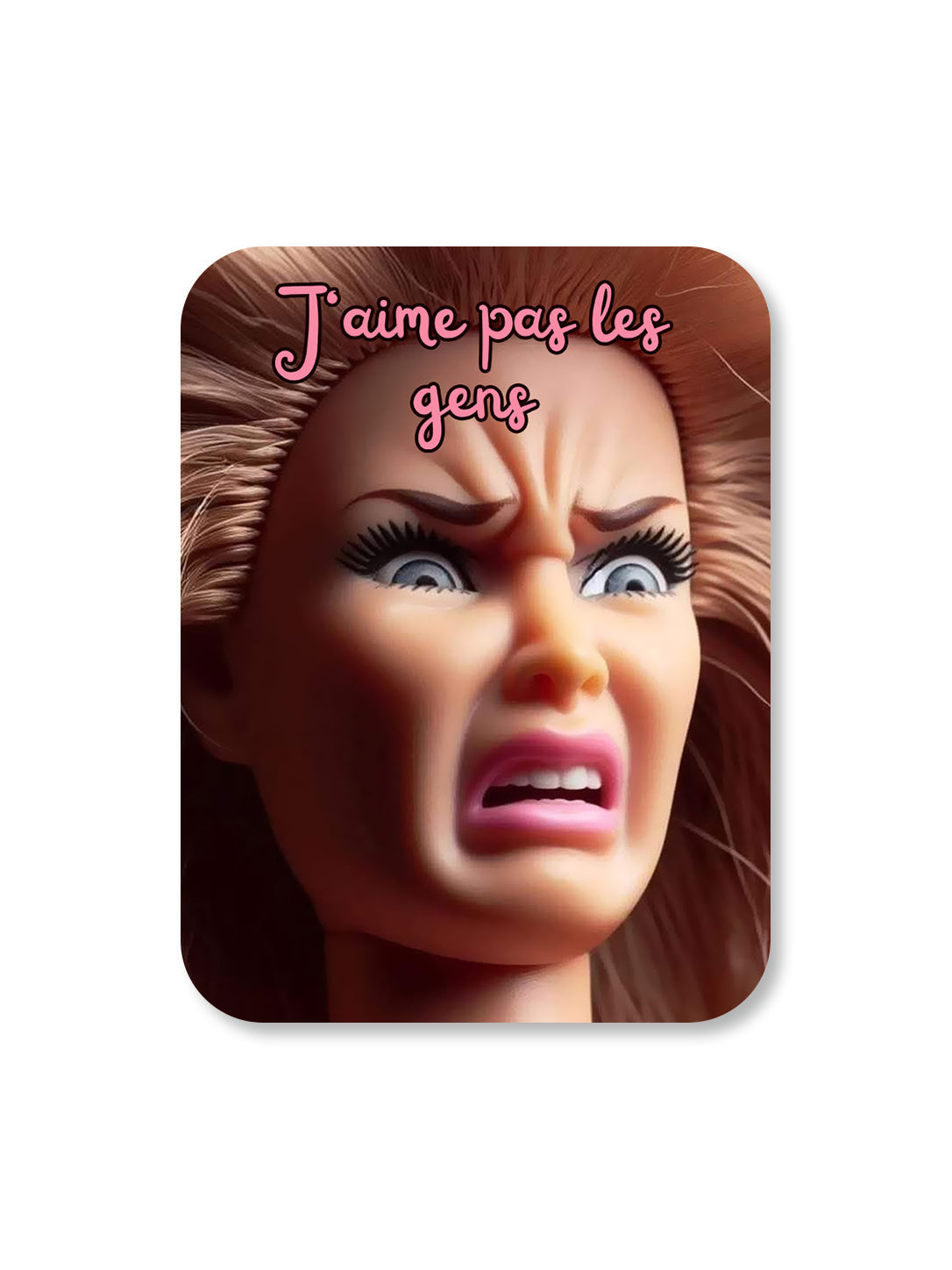 Aimant J'aime pas les gens Encre et Créations