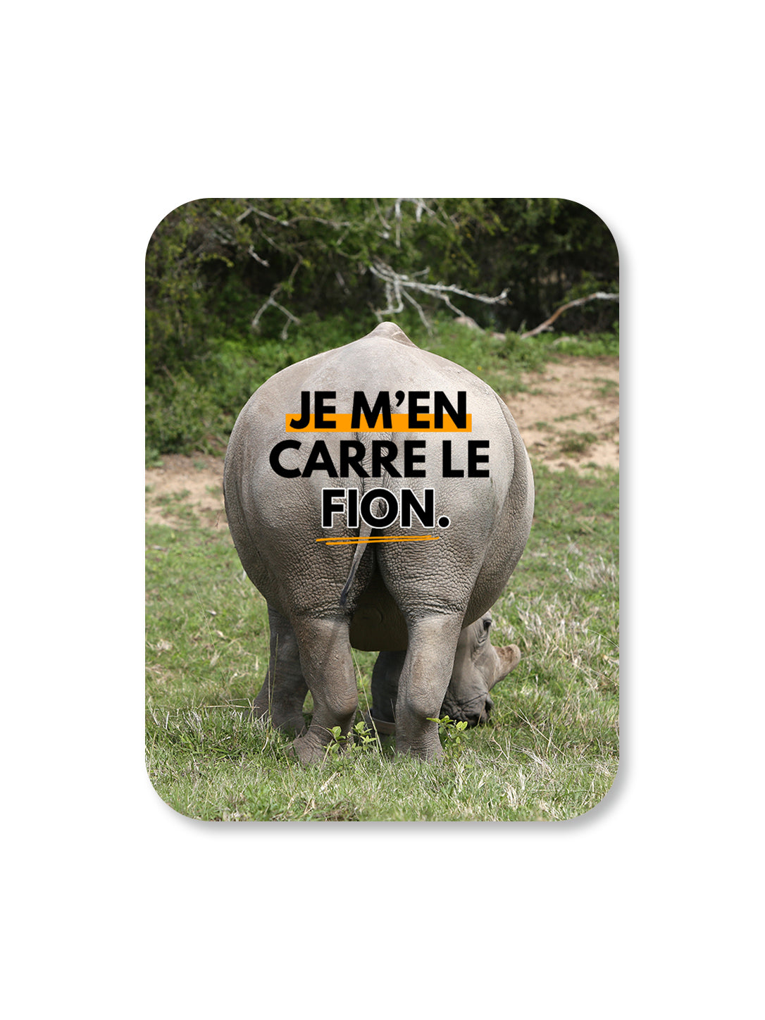 Aimant Je m'en carre le fion Encre et Créations