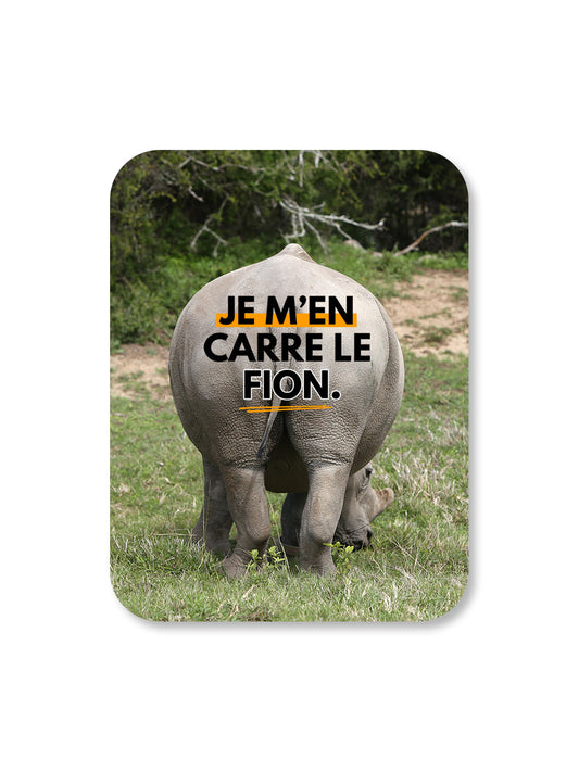 Aimant Je m'en carre le fion Encre et Créations