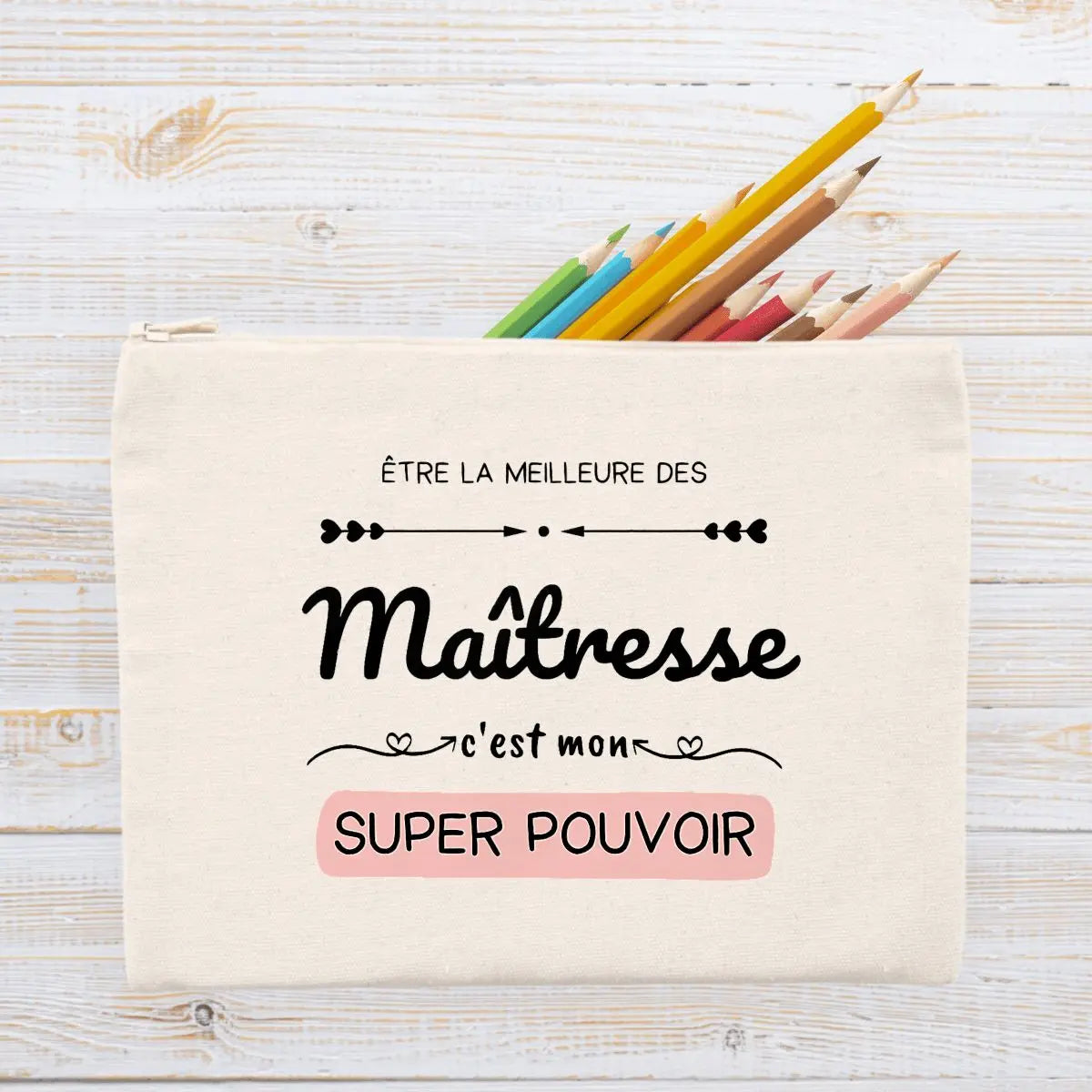 Jolie pochette Être la meilleure des maîtresse c'est mon super pouvoir