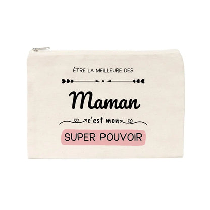 Jolie pochette Être la meilleure des maman c'est mon super pouvoir