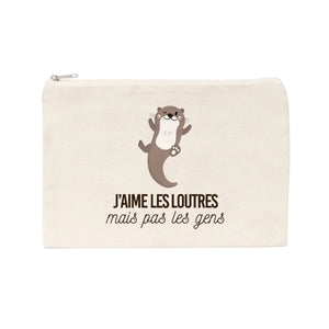 Jolie pochette J'aime les loutres