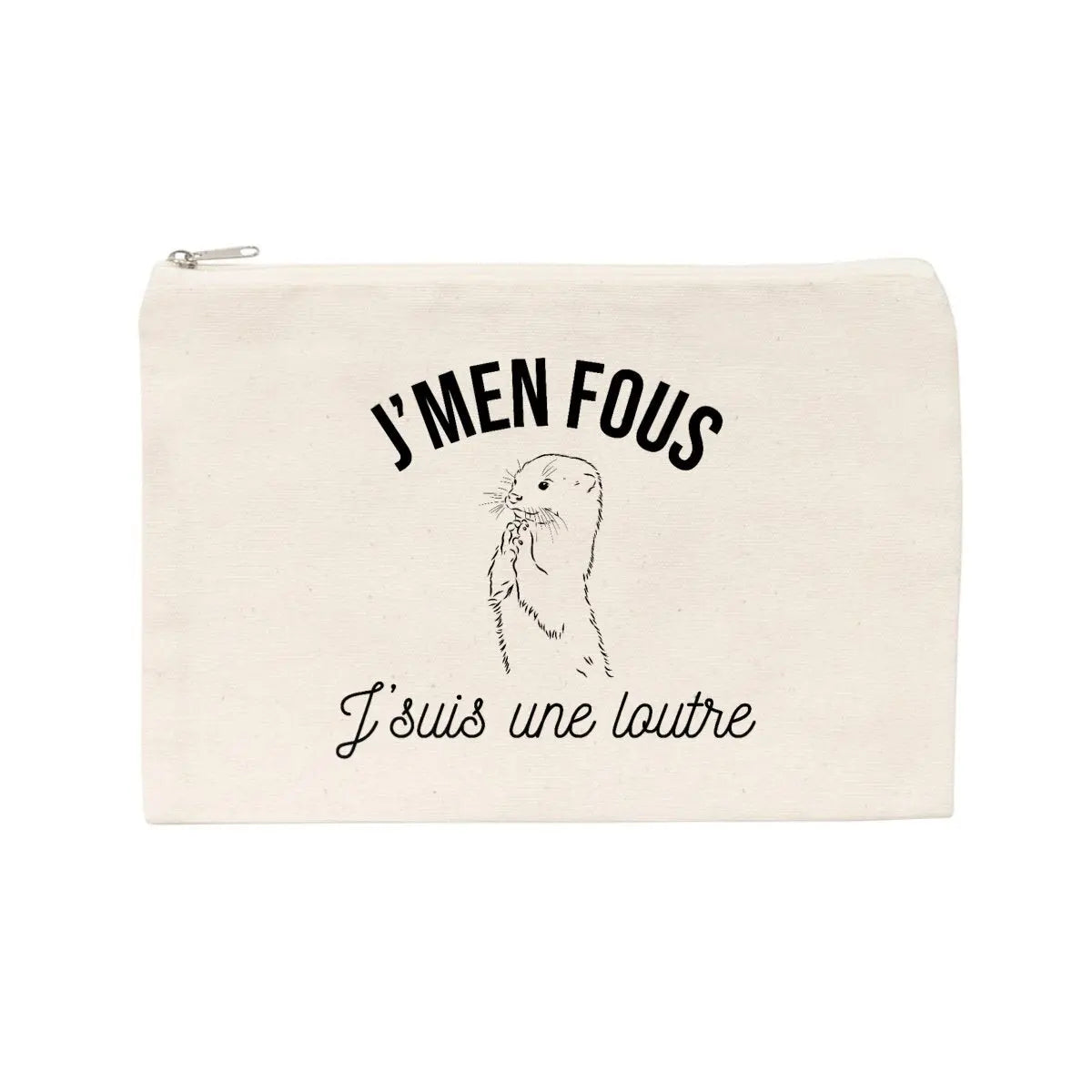 Jolie pochette J'men fous j'suis une loutre