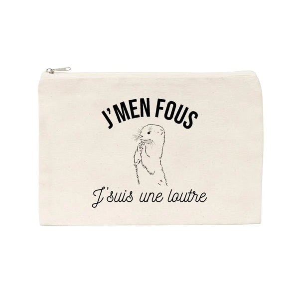 Jolie pochette J'men fous j'suis une loutre