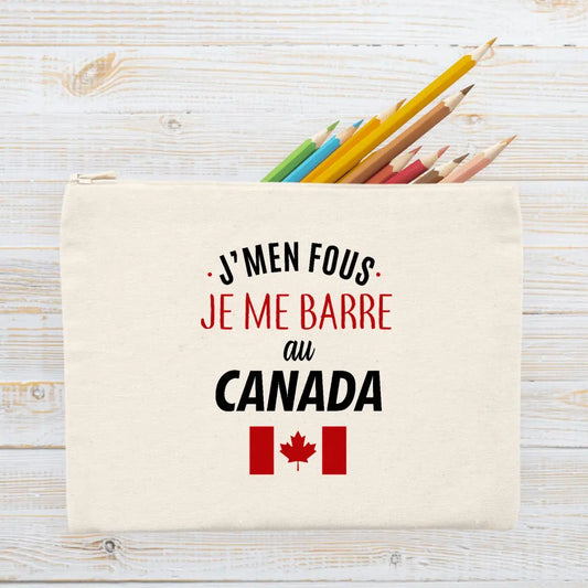 Jolie pochette J'men fous je me barre au canada