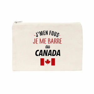 Jolie pochette J'men fous je me barre au canada