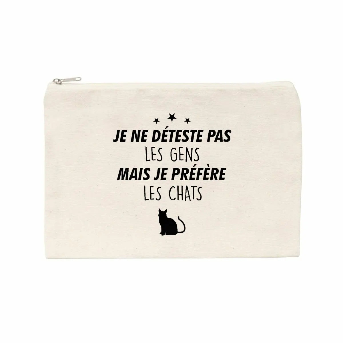 Jolie pochette Je préfère les chats