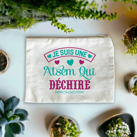 Jolie pochette Je suis une atsem qui déchire