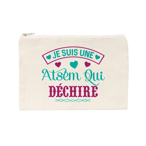 Jolie pochette Je suis une atsem qui déchire