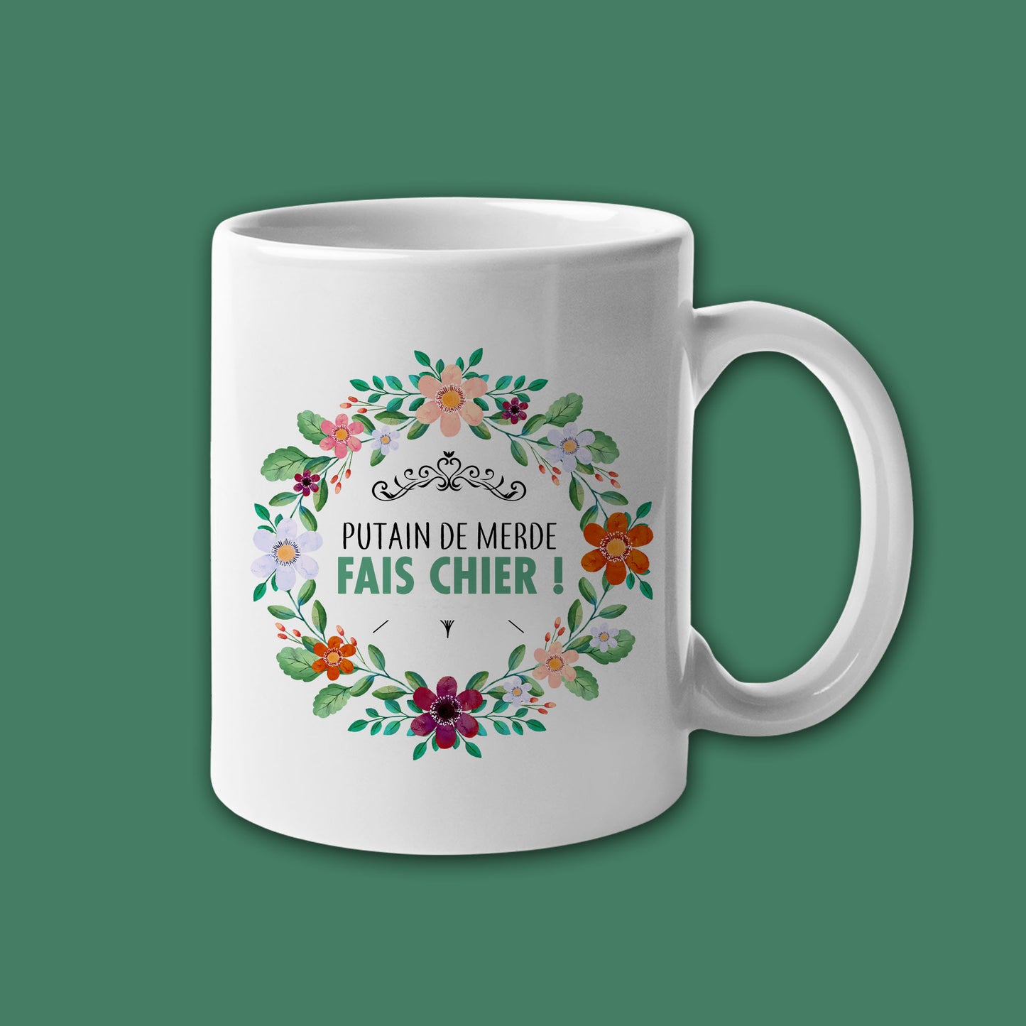 Mug céramique Putain de merde, fais chier