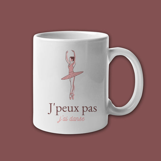 Mug céramique J'peux pas j'ai danse Encre et Créations