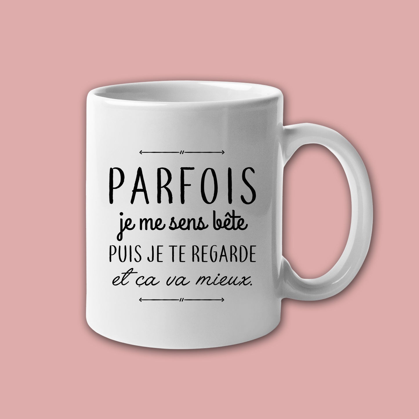 Mug céramique Parfois je me sens bête
