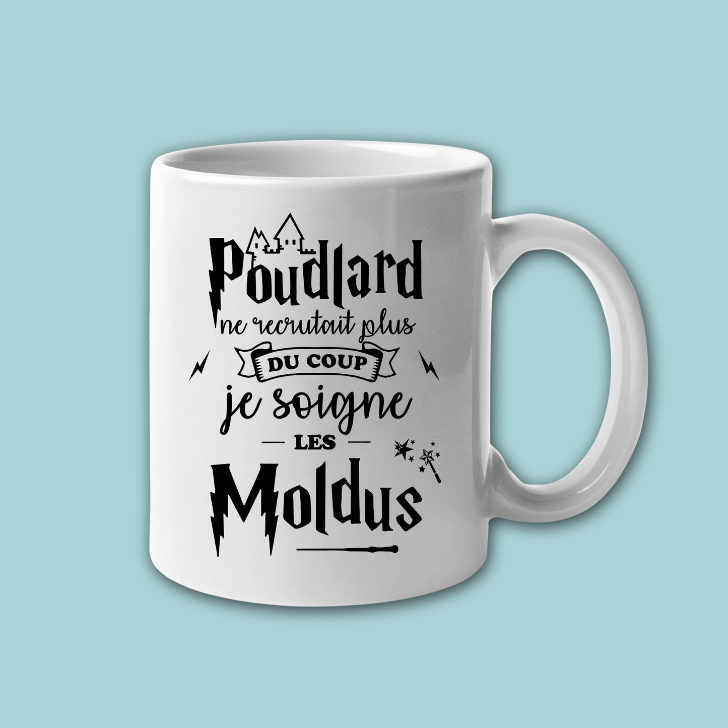 Mug céramique Je soigne les moldus