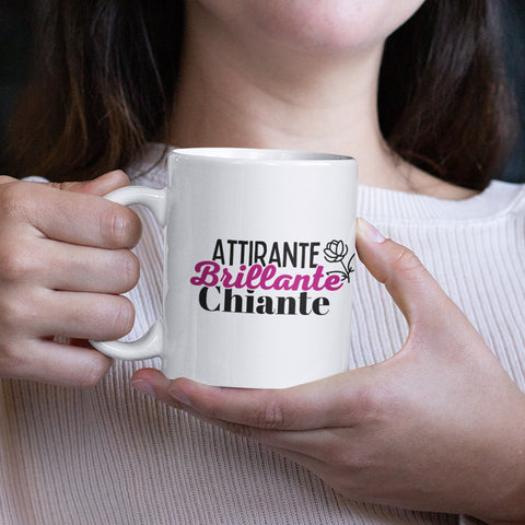 Mug céramique - Attirante, brillante, chiante Encre et Créations