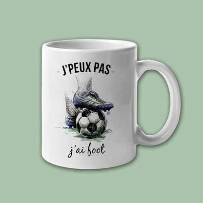 Mug céramique J'peux pas j'ai foot