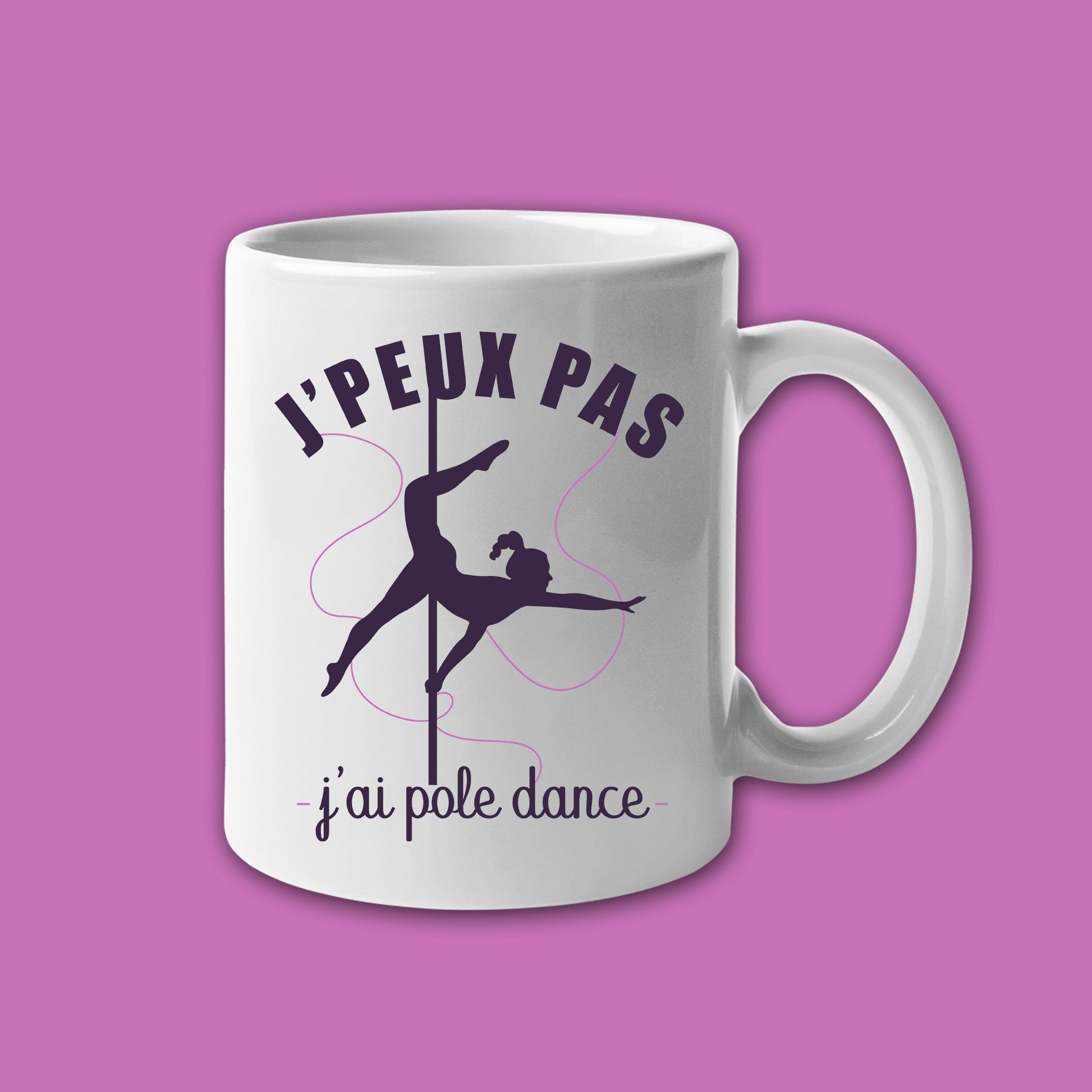 Mug céramique J'peux pas j'ai pole dance